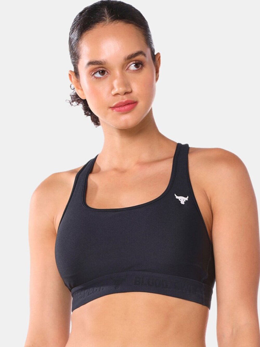 Under Armor Project Rock Sports Bra (Black)